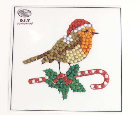 Christmas Robin  - "Christmas" Crystal Art Motifs (With Tools) - CAMK-42