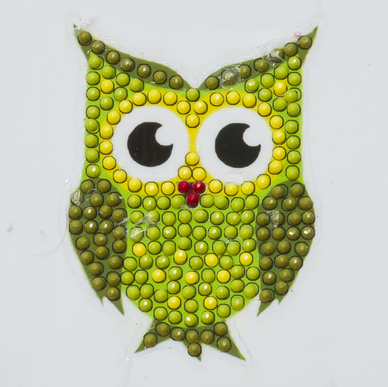 CAMK-7: Green Owl - "Spring" Crystal Art Motifs (With tools)