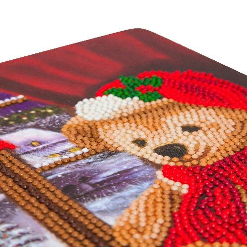 CANJ-14: "Festive Teddy" Crystal Art Notebook