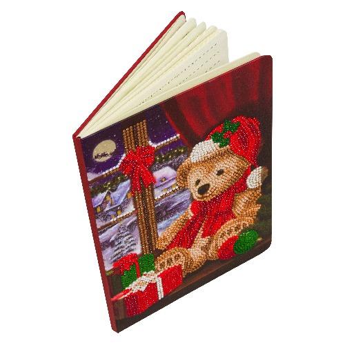 CANJ-14: "Festive Teddy" Crystal Art Notebook