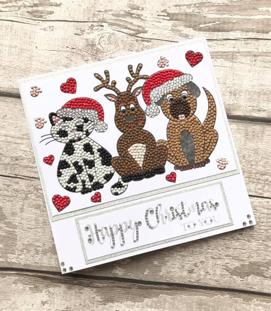 CCST15: Craft Buddy Festive Friends A5 Crystal Art Stamp Set