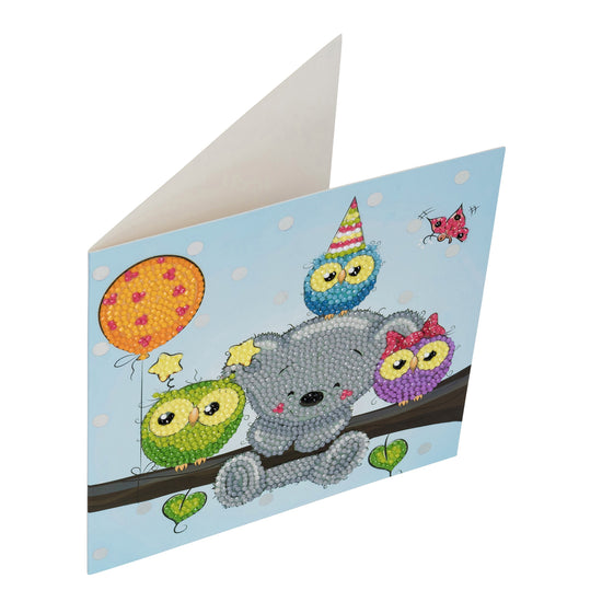 CCK-A19: "Birthday Friends" Crystal Card Kit