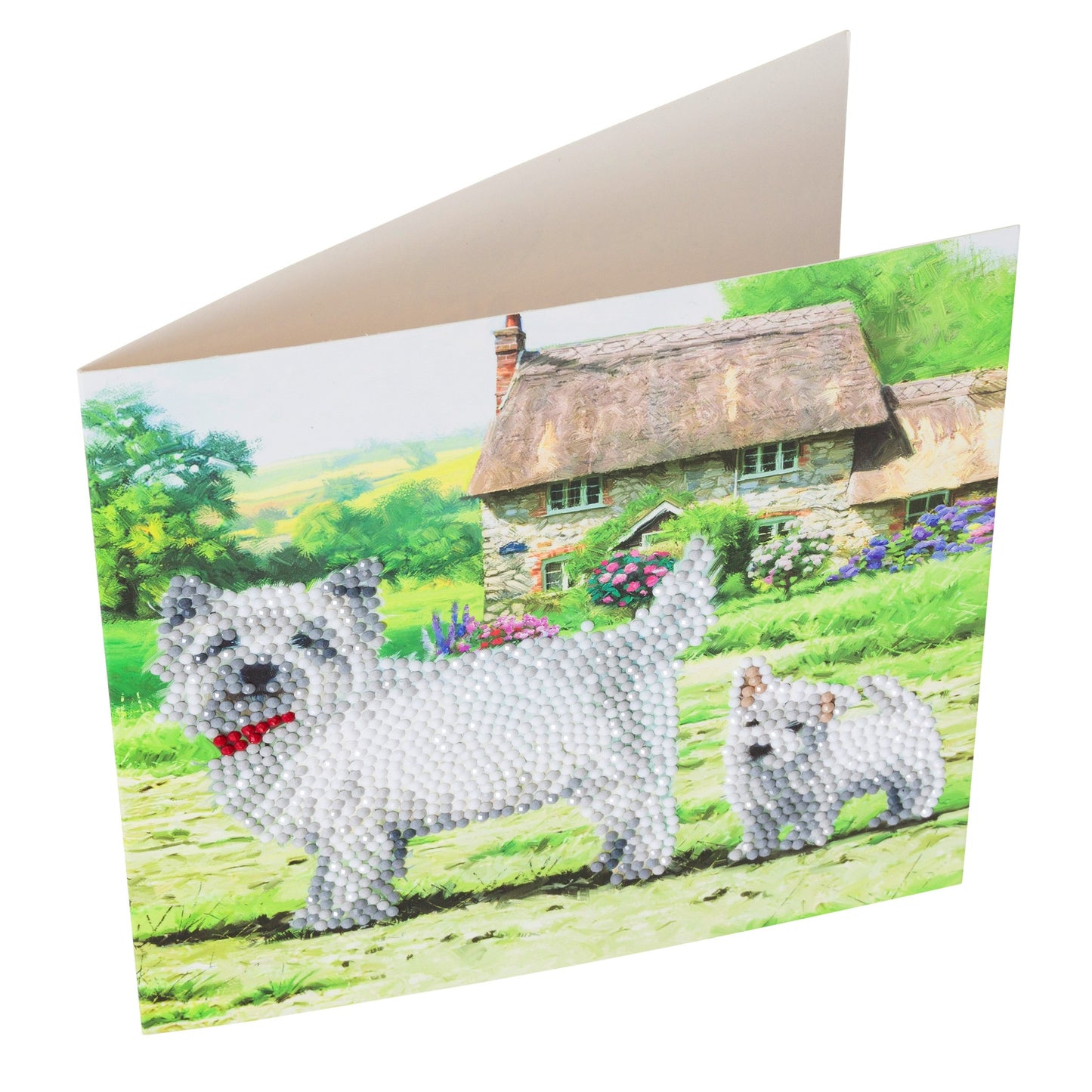 CCK-A52 "Westie Dogs" Crystal Art Card Kit