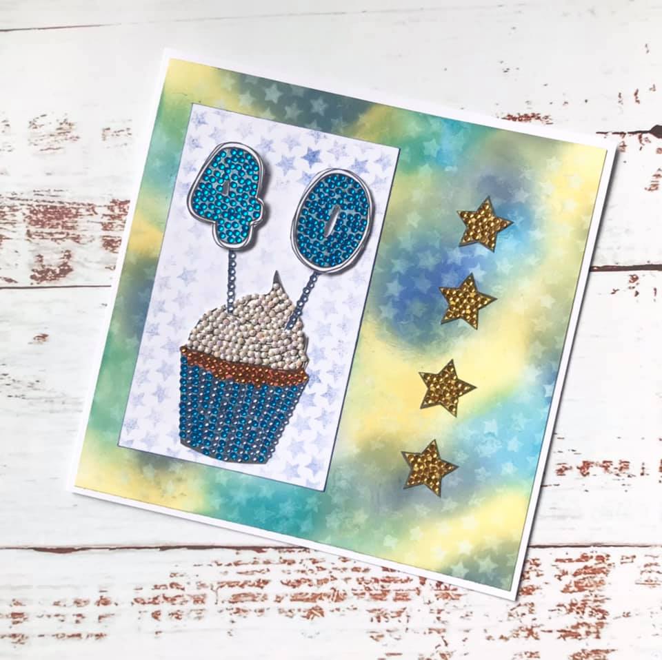 CCST43: Sparkling Numbers A5 Crystal Art Stamp Set