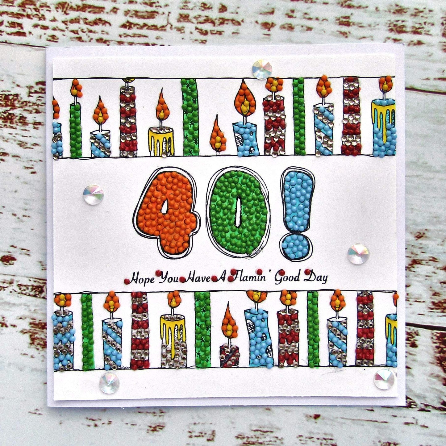 CCST43: Sparkling Numbers A5 Crystal Art Stamp Set