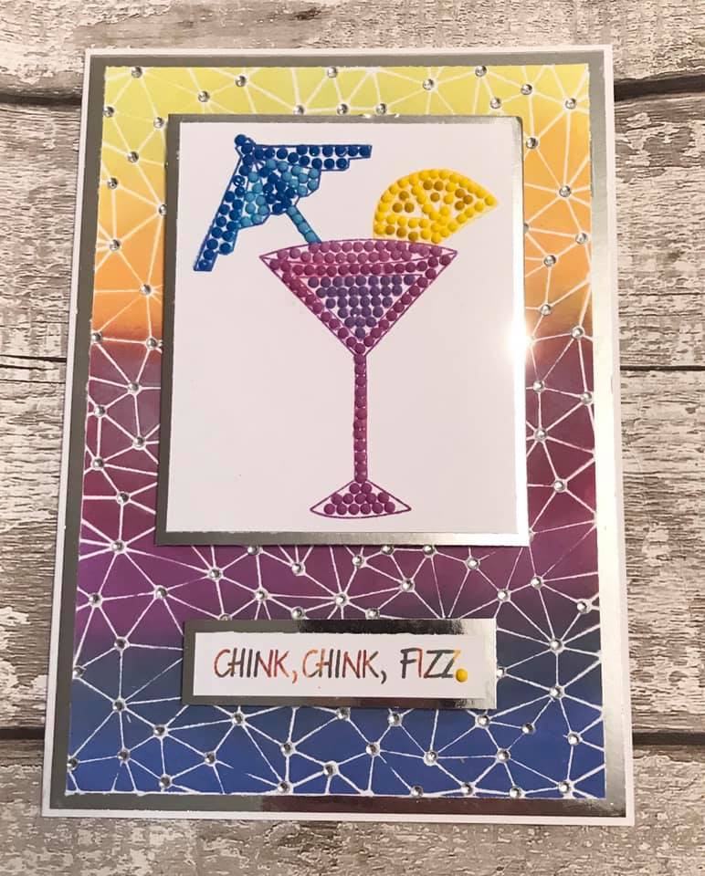 CCST12 - Craft Buddy Crystal Art Stamp Sets - Cocktail Sparkle Stamp Set