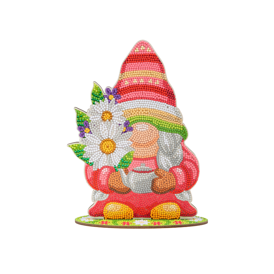 Crystal Art XL Buddies - Gnome Family front red gnome