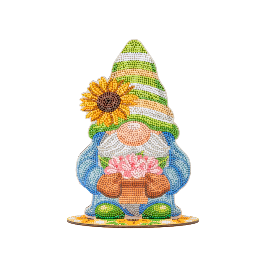 Crystal Art XL Buddies - Gnome Family front blue gnome