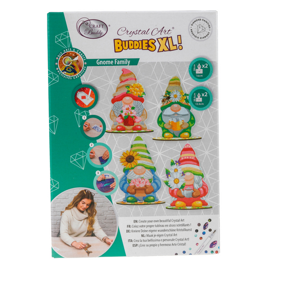 Crystal Art XL Buddies - Gnome Family front packaging