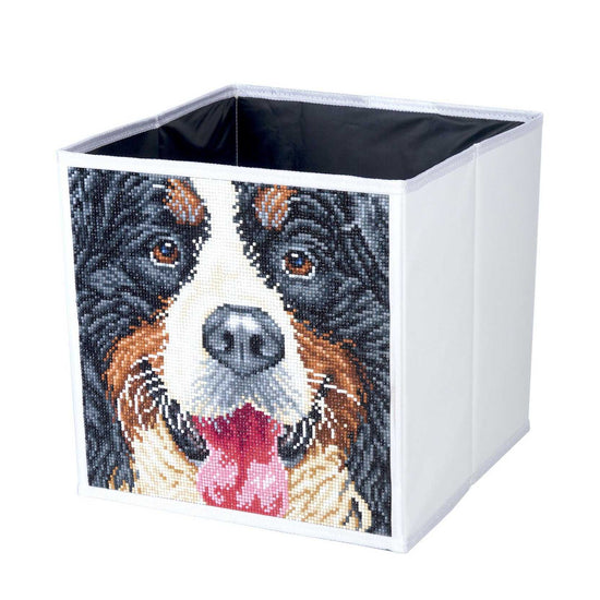Crystal Art Folding Storage Box 30*30cm - DOG