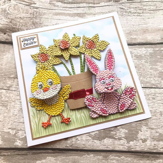 CCST18: Craft Buddy Easter Party, Crystal Art A5 Stamp Set