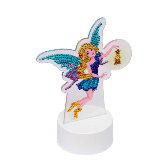 CALED-A01: "Fairy with Lantern" Crystal Art LED LAMP