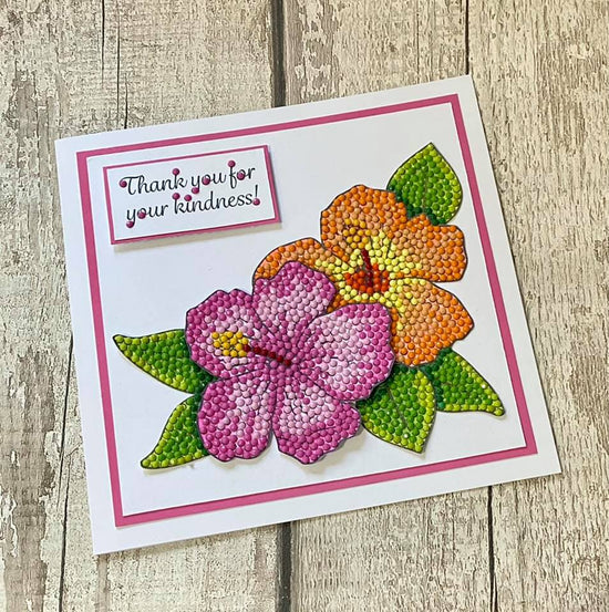 CCST28: Hibiscus Wishes Crystal Art A6 Stamp Set