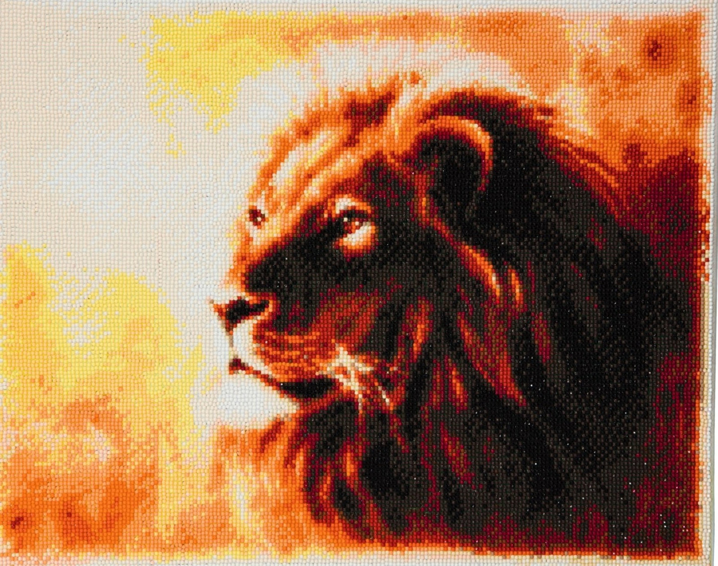 CAK-A45: "Proud Lion" Framed Crystal Art Kit, 40 x 50cm