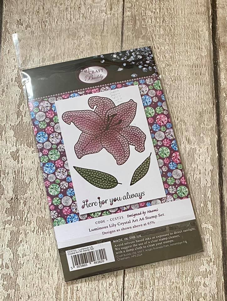 CCST25: Luminous Lily Crystal Art A6 Stamp Set