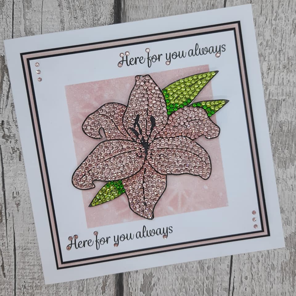 CCST25: Luminous Lily Crystal Art A6 Stamp Set