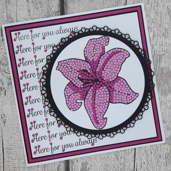 CCST25: Luminous Lily Crystal Art A6 Stamp Set