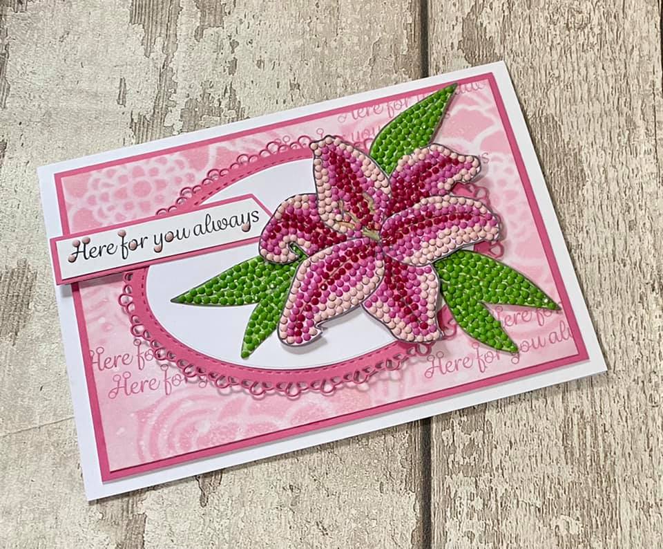 CCST25: Luminous Lily Crystal Art A6 Stamp Set