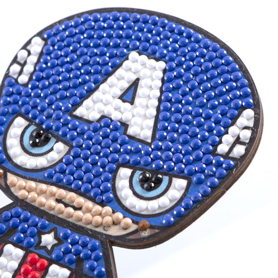 Load image into Gallery viewer, CAFGR-MCU005: &amp;quot;Captain America&amp;quot; Crystal Art Buddy MARVEL Series 1
