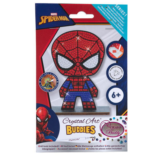 Load image into Gallery viewer, CAFGR-MCU001: &amp;quot;Spiderman&amp;quot; Crystal Art Buddy MARVEL Series 1
