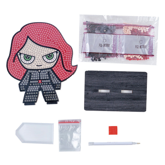 Load image into Gallery viewer, CAFGR-MCU007: &amp;quot;Black Widow&amp;quot; Crystal Art Buddy MARVEL Series 1
