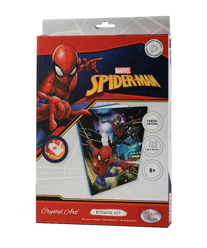 Load image into Gallery viewer, CANJ-MCU921: Spiderman Crystal Art Notebook 18x26cm
