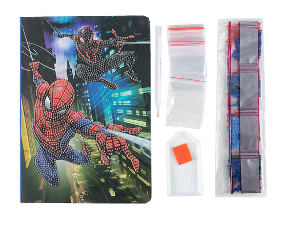 Load image into Gallery viewer, CANJ-MCU921: Spiderman Crystal Art Notebook 18x26cm
