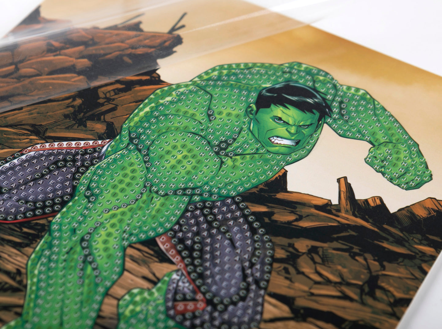 CCK-MCU903: Hulk 18x18cm Crystal Art Card