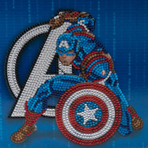 Load image into Gallery viewer, CCK-MCU901: Captain America 18x18cm Crystal Art Card
