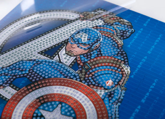 Load image into Gallery viewer, CCK-MCU901: Captain America 18x18cm Crystal Art Card

