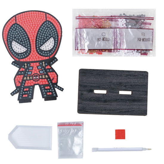 Load image into Gallery viewer, CAFGR-MCU002: &amp;quot;Deadpool&amp;quot; Crystal Art Buddy MARVEL Series 1
