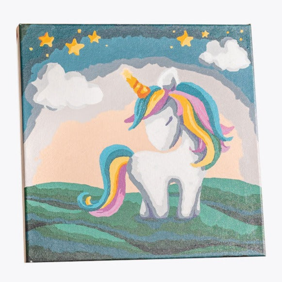 PBN-3030-030: "Unicorn Stars" 30x30cm Paint By Numb3rs Kit