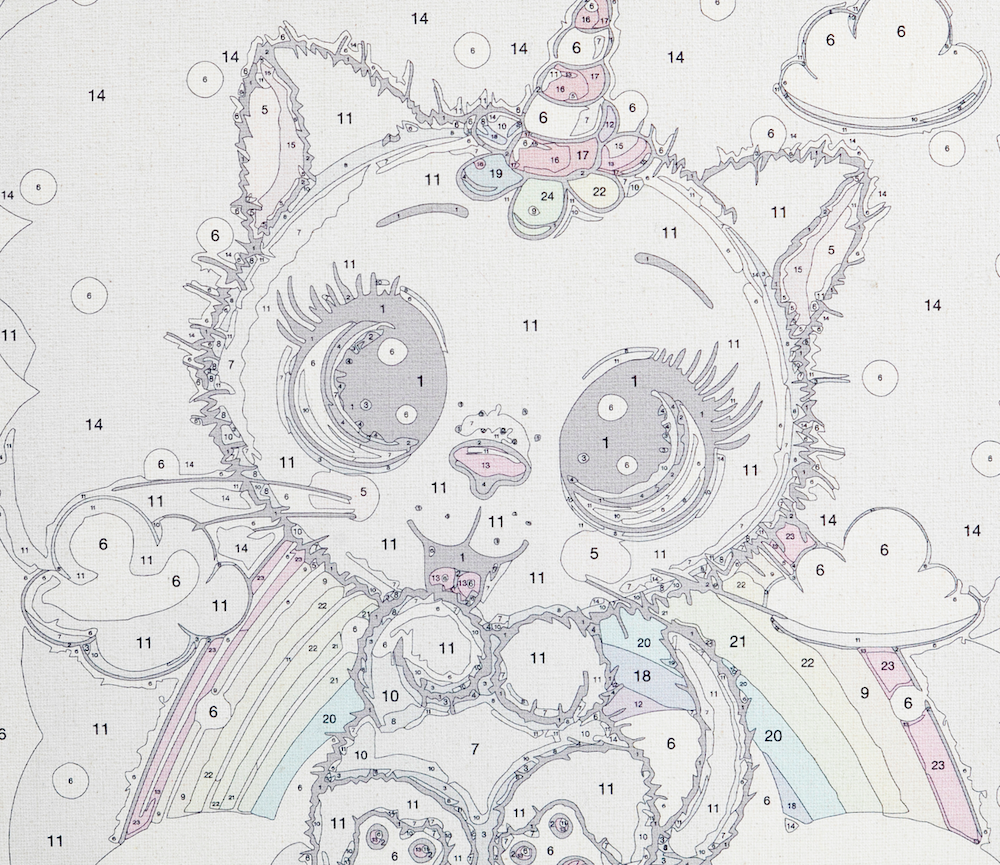 Load image into Gallery viewer, PBN-3030-029: &amp;quot;Kitten Rainbow&amp;quot; 30x30cm Paint By Numb3rs Kit
