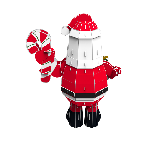 P3D025B: Craft Buddy 3D Puzzle Kits - Santa