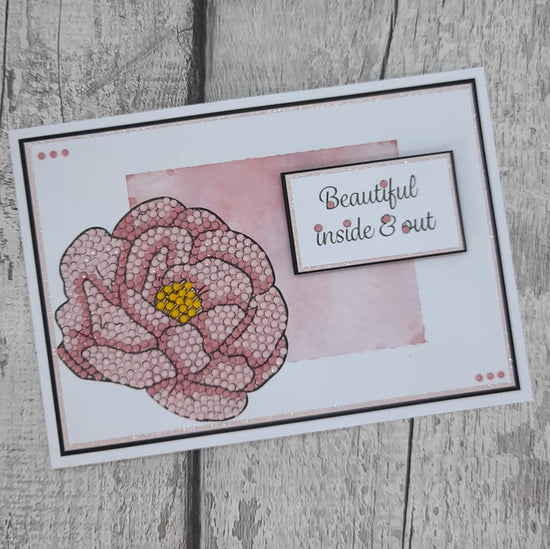 CCST26: Peony Posy Crystal Art A6 Stamp Set