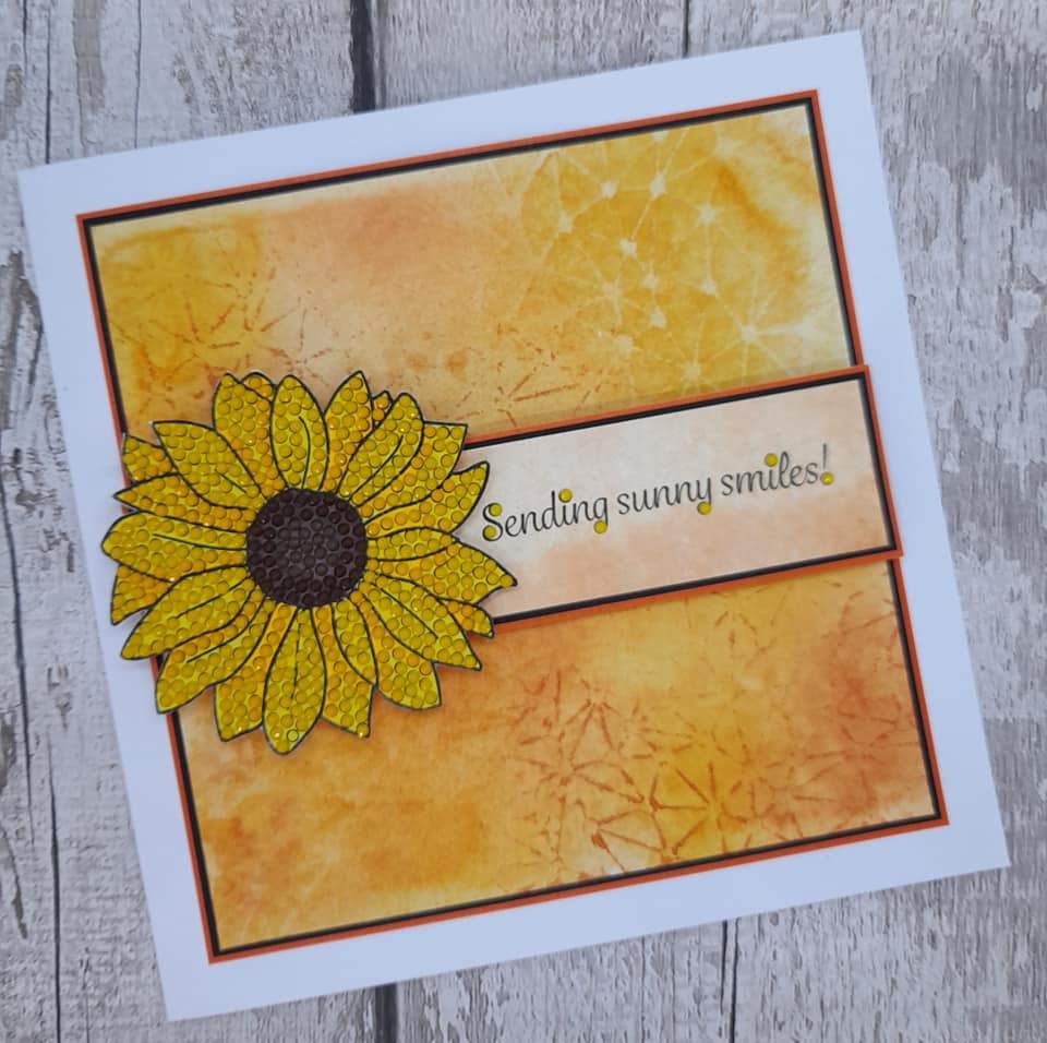 CCST27: Sunflower Sparkle Crystal Art A6 Stamp Set