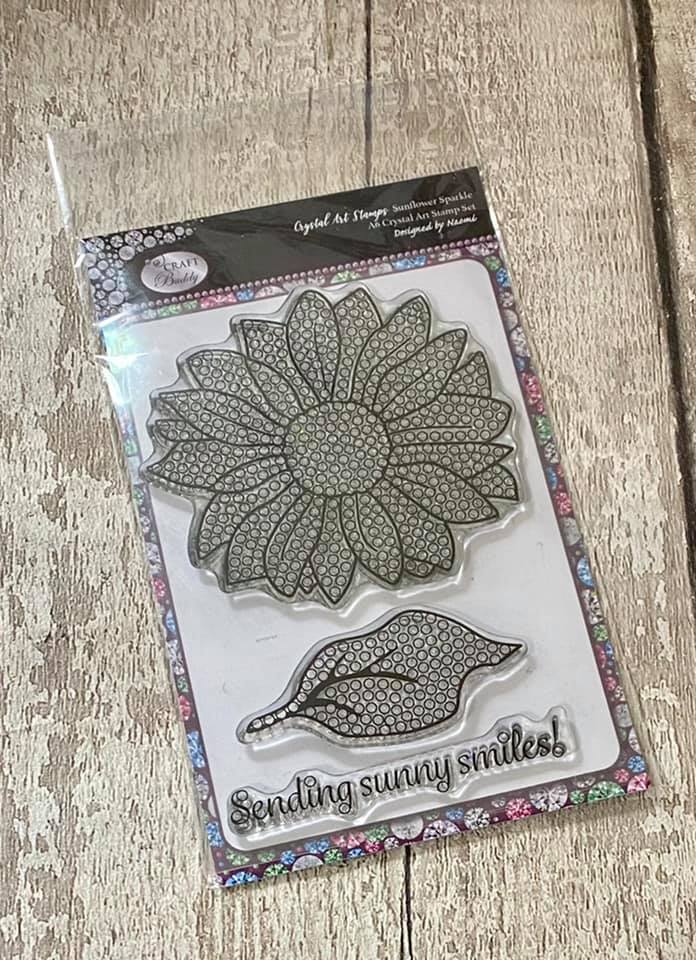 CCST27: Sunflower Sparkle Crystal Art A6 Stamp Set