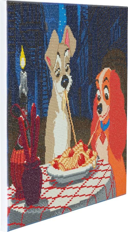 CAK-DNY706L: Lady & The Tramp, 40x50cm Crystal Art Kit