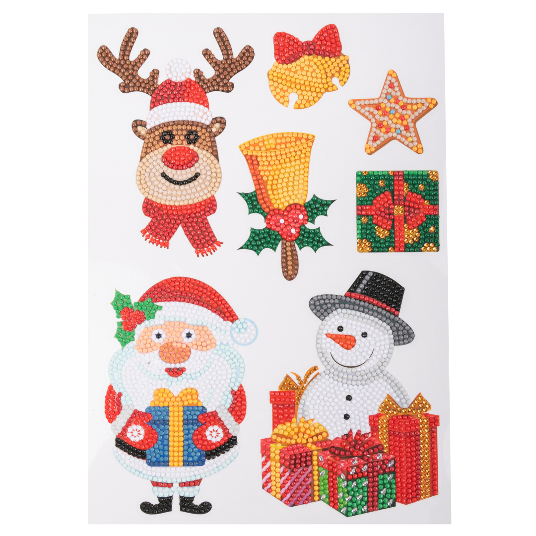 "Christmas Joy" Crystal Art Wall Sticker Set x39