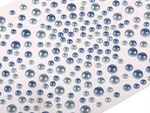325 x 2,3,4,5mm Lt Blue/ Dk Blue Pearl Gems
