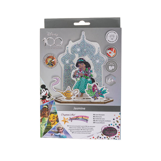 "Jasmine" Crystal Art Disney 100 Sparkle Scene front packaging