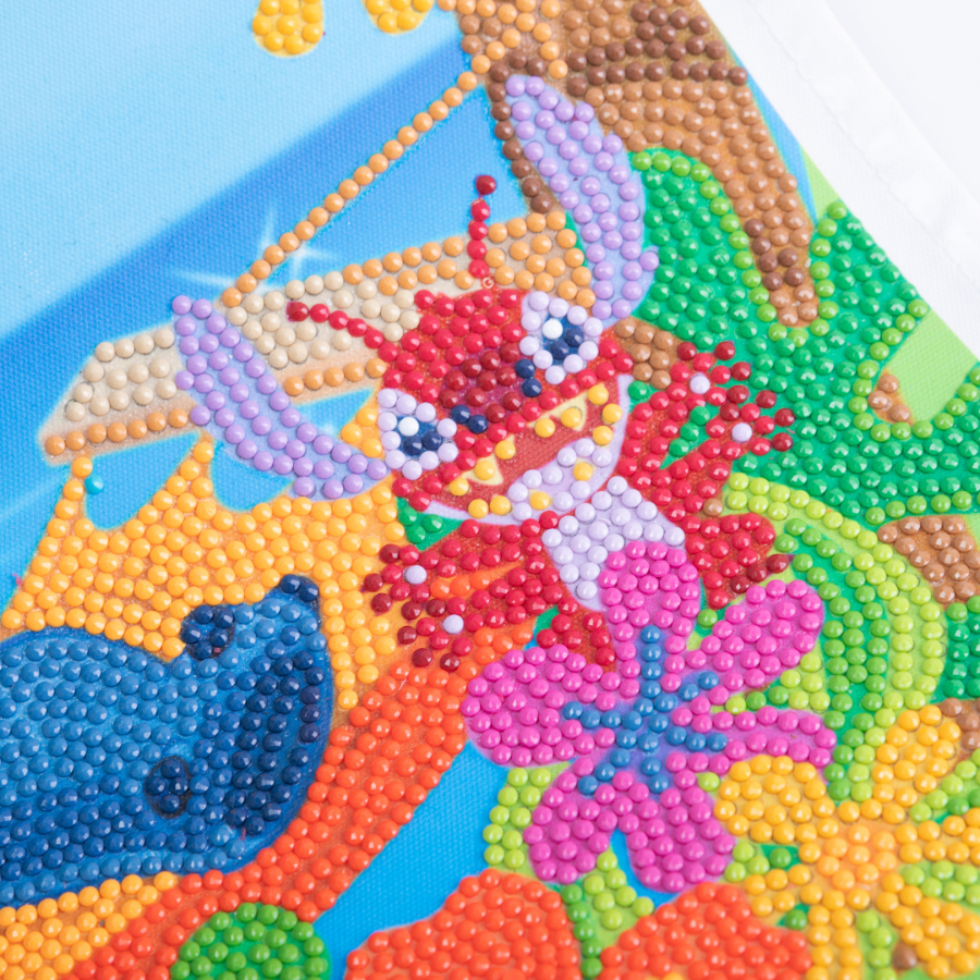 "Stitch" Crystal Art Scroll Kit 35x45cm Close Up