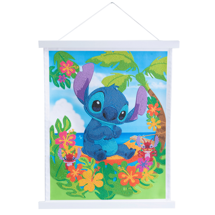 "Stitch" Crystal Art Scroll Kit 35x45cm Front View
